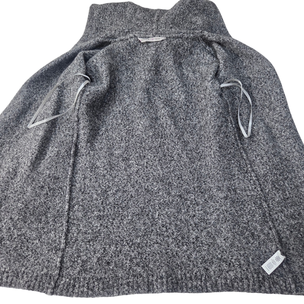 Athleta Merino Wool Yak Cardigan Sweater Womens XS Gray Long Sleeve Hooded - Picture 7 of 12